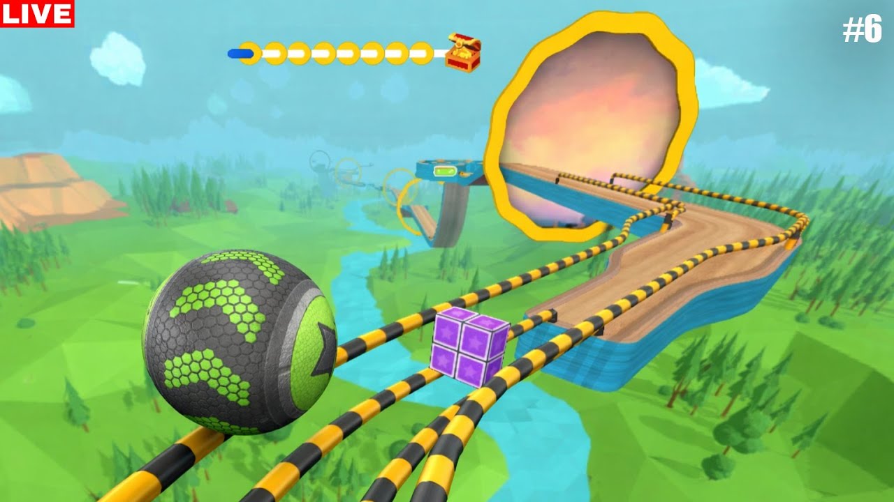 going ball  portal walkthrough,SPEEDRUN day 6  reac livel max   #6 #goingballs #live