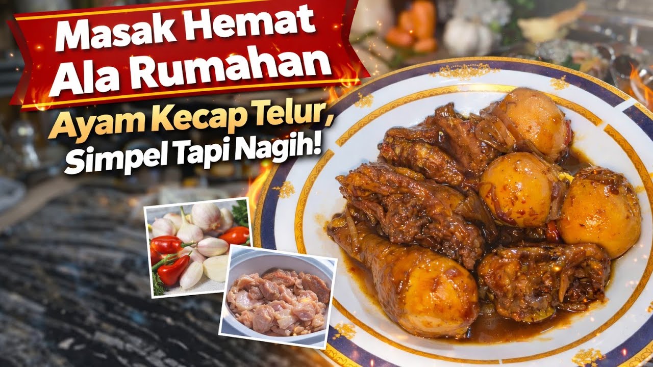 Satu porsi pasti nambah nasi Masak Hemat Ala Rumahan Ayam Kecap Telur, Simpel Tapi Nagih!
