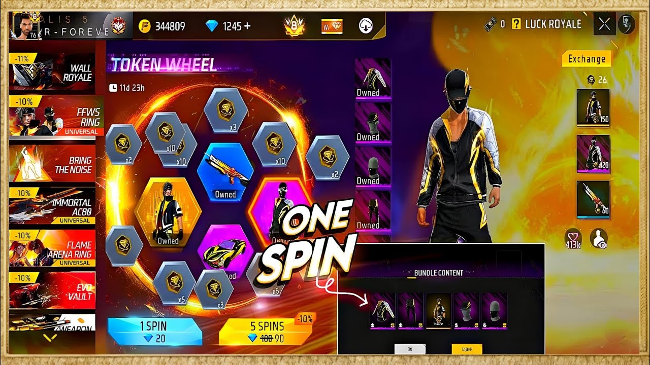 New FFWS 🏆 Bundle Ring Event | Universal Ring Event Spin | Bundle #freefiremax #freefiremaxnewevent 
