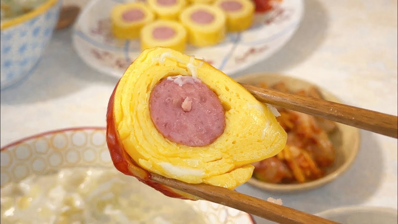 K커플의 밥상. 계란말이는 참, 정성의 정석같단말야
