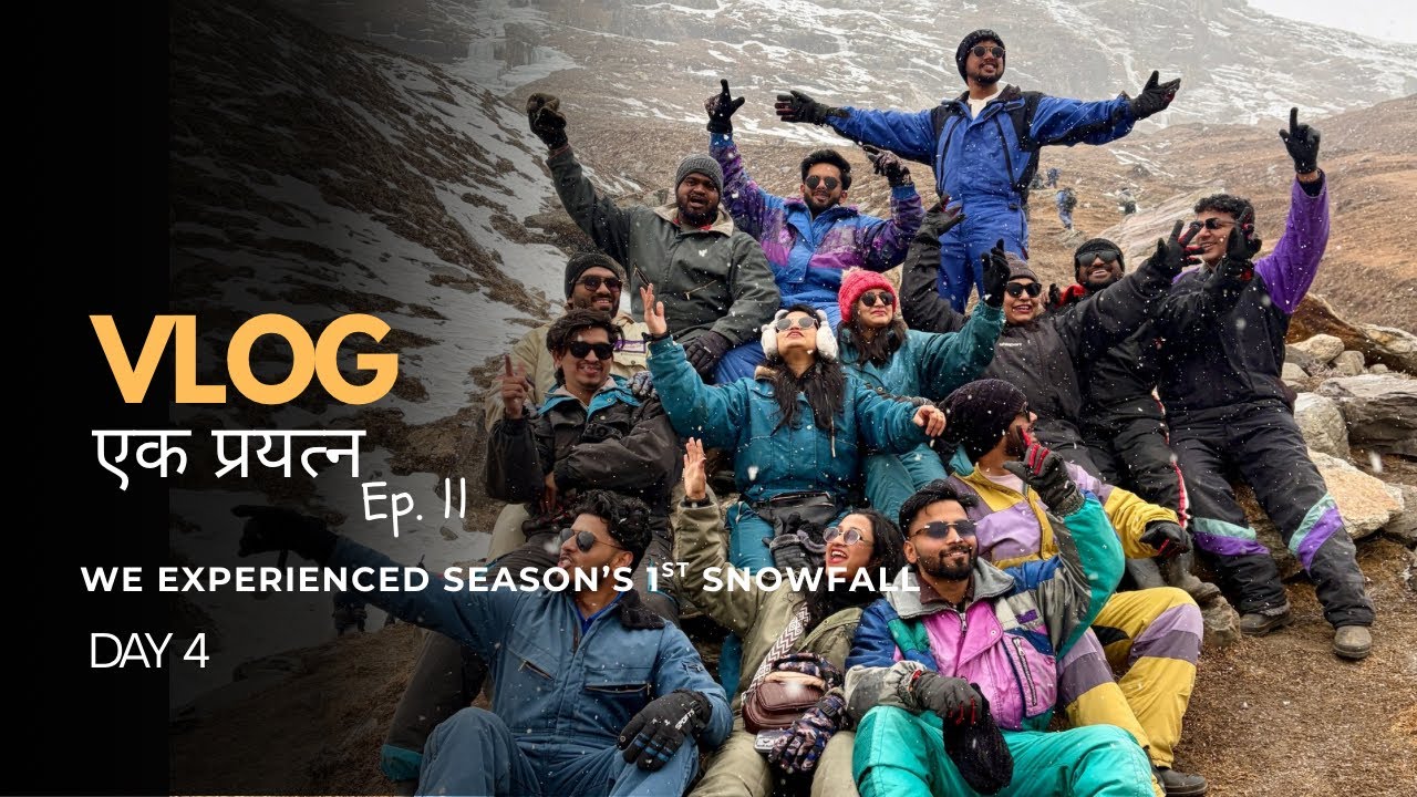 Vlog Ek Prayatna Ep. 11 | We Experienced season’s 1st snowfall | Day 4 | Marathi 
