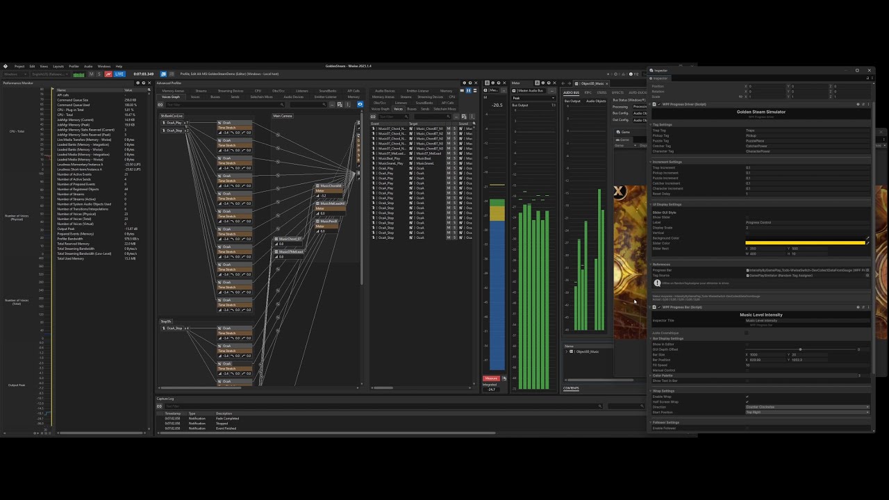 Daily Log – Demo Rebuild: Wwise 2025 Migration – Music Review Begins