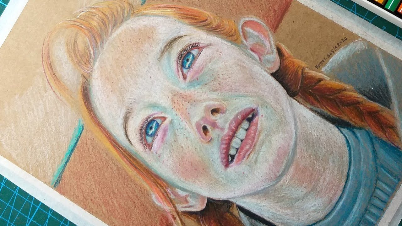 Portrait Anne with an e, Amybeth McNulty, Anne Shirley, retrato actriz Giotto Stilnovo