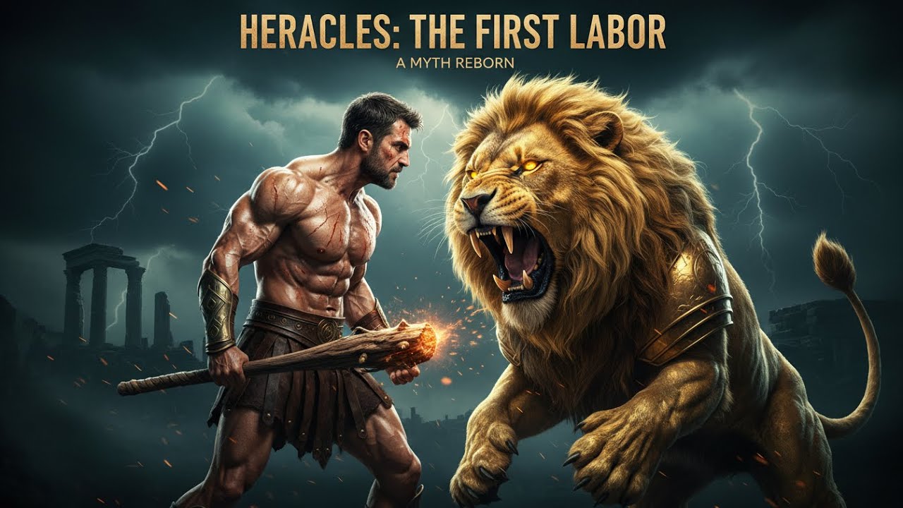 HERACLES vs NEMEAN LION: The Epic First Battle | Greek Mythology Documentary