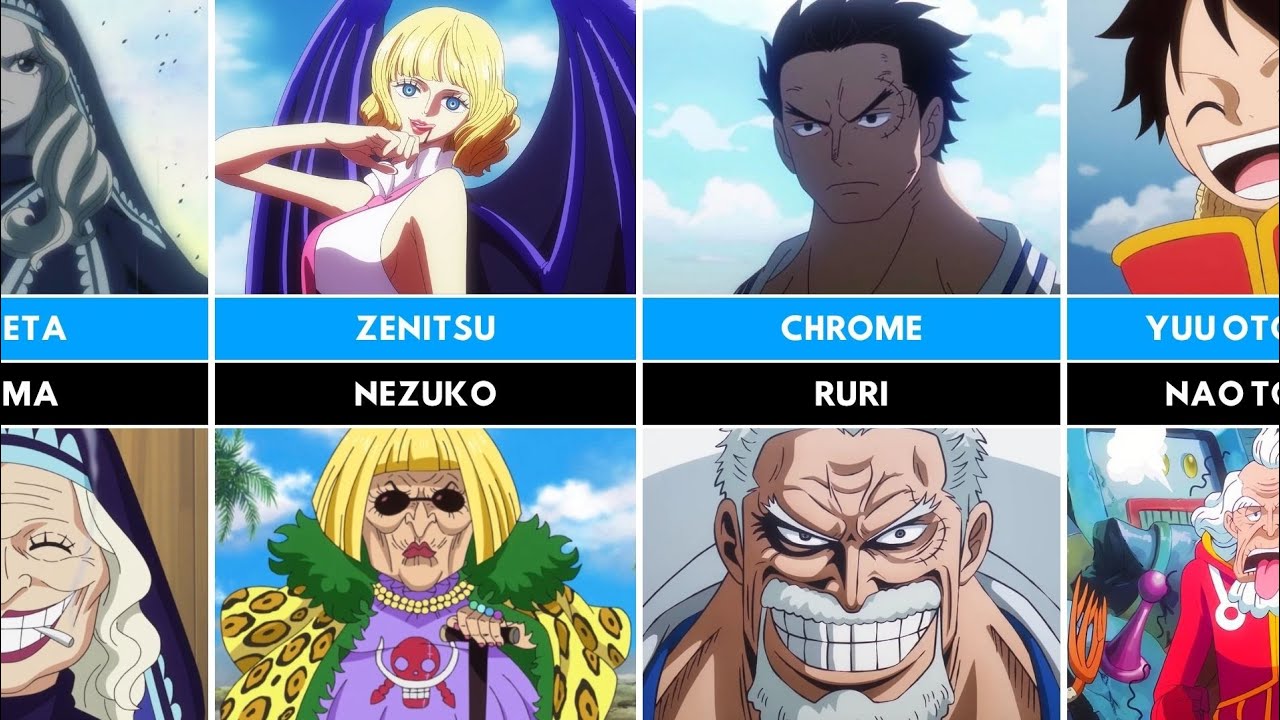 Кто самый красивый? Молодые и старые версии персонажей One Piece [ONE PIECE]