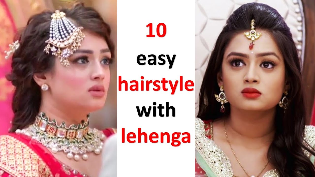 10 different and easy hairstyles with lehenga