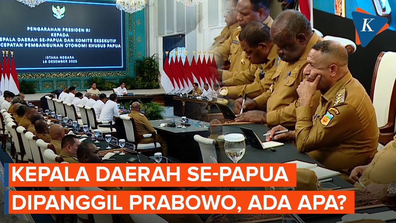 Prabowo Kumpulkan Kepala Daerah Se-Papua di Istana, Ada Apa?