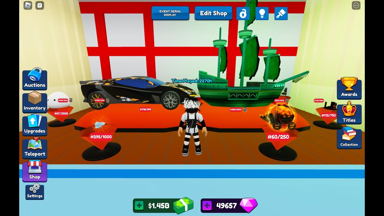spending 187 mgs DOM (Bid Battles, Roblox)