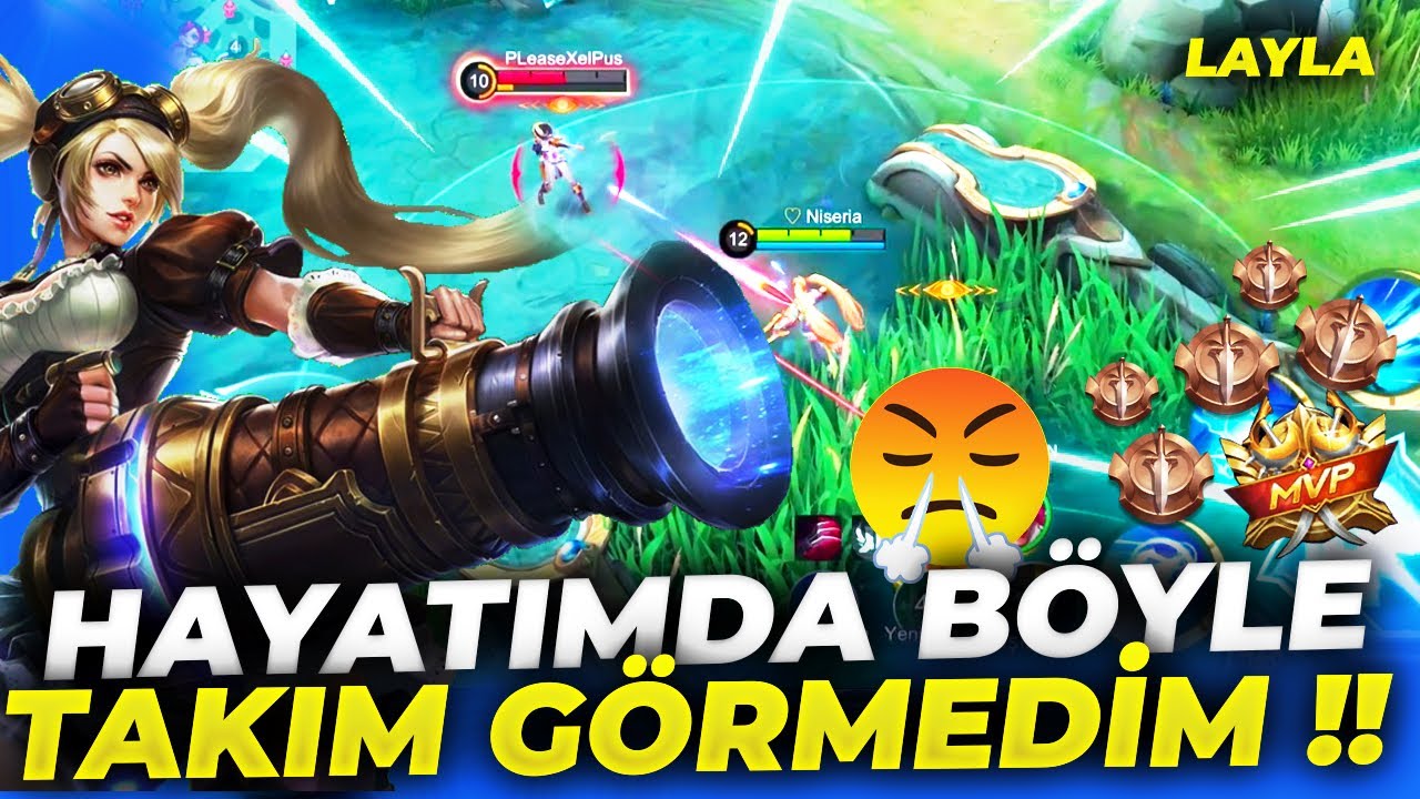 HAYATINIZDA İLK KEZ GÖRECEĞİNİZ TAKIM - Layla 1v9 | Mobile Legends