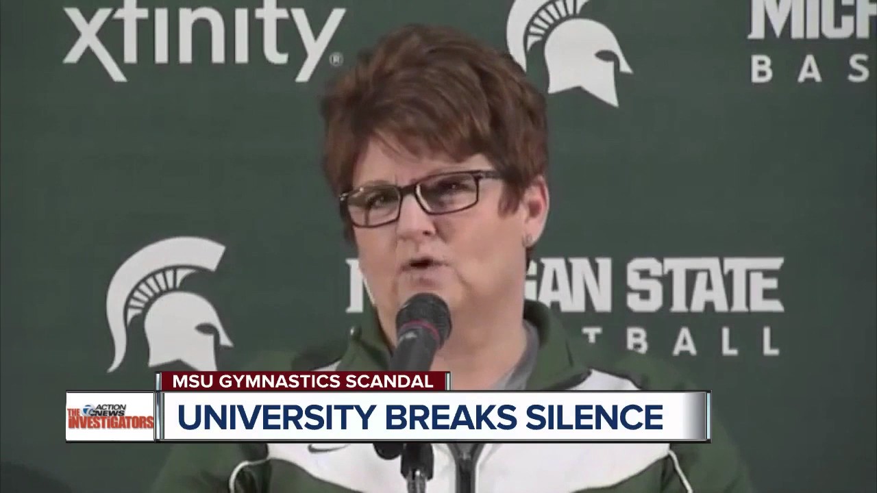 Michigan State University breaks silence on gymnastics scandal