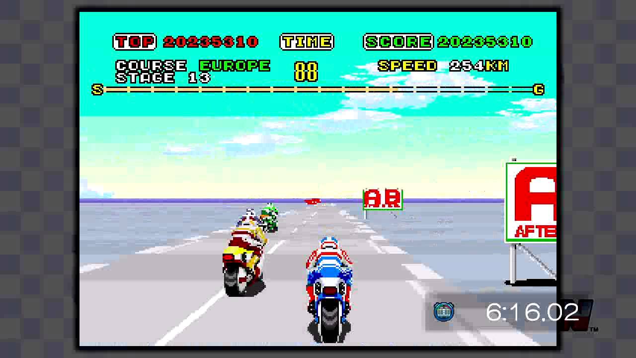 SVC: Super Hang-On (Xbox Live Arcade) Playthrough All Courses