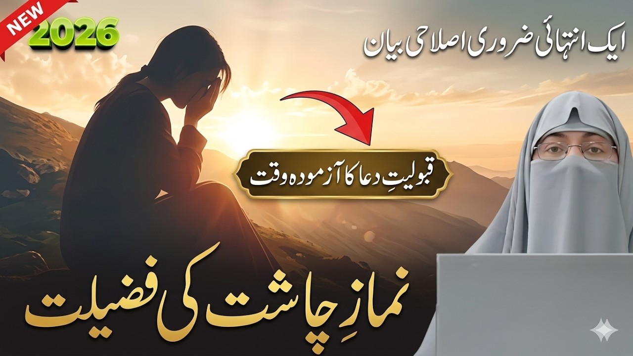 Chasht Ki Namaz Ka Sahi Waqt _ Treeka or Fawaid Kia Hain | Dr. Farhat Hashmi Latest Bayan