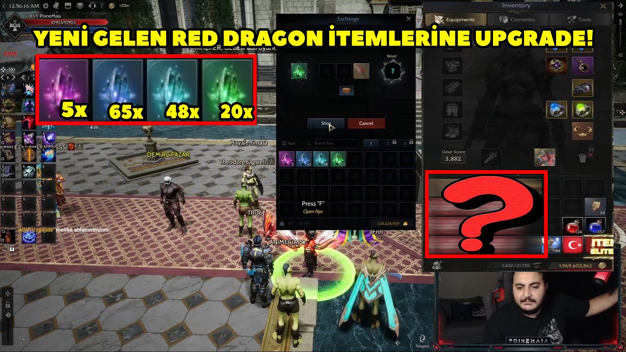 PoineMaia - (Galia) 100 GB'lik Soulstone Taşı Kırdırıp Çıkan Yeni İtemlere Upgrade ! Rise Online
