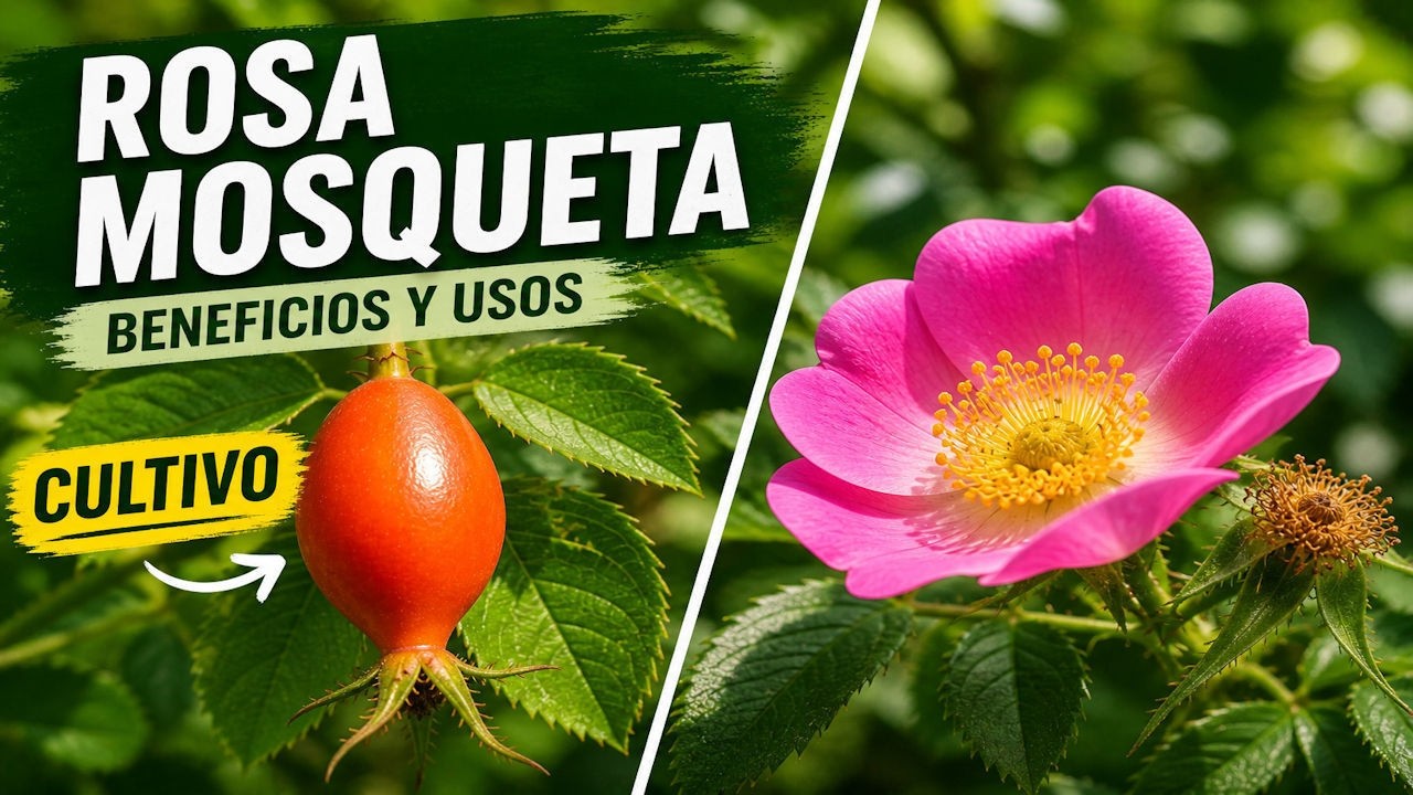 🟢ROSA MOSQUETA 🌹 Datos, Cultivo, Beneficios y Usos | Musk Rose / Rosehip Plant Guide