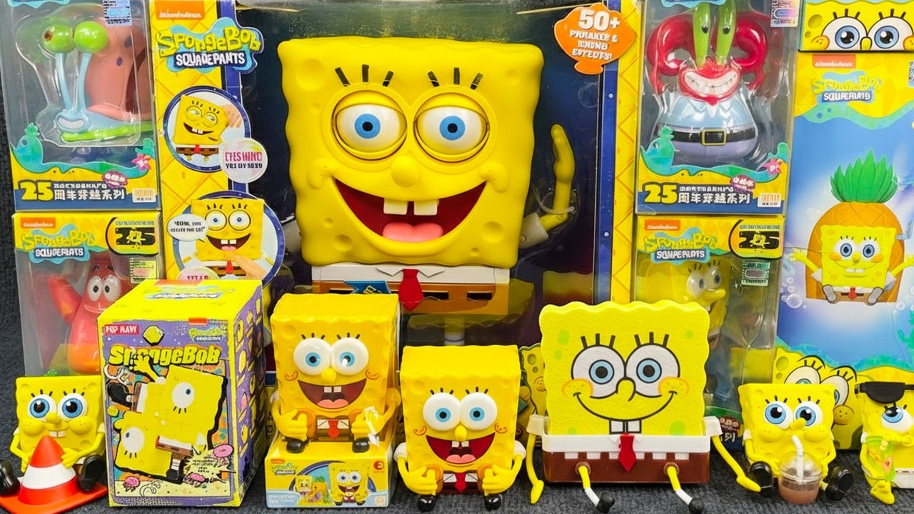 ASMR 63 Minutes SPONGEBOB SquarePants Oddly Satisfying Unboxing Toy Surprises 🧽 Unboxing Playset 💛