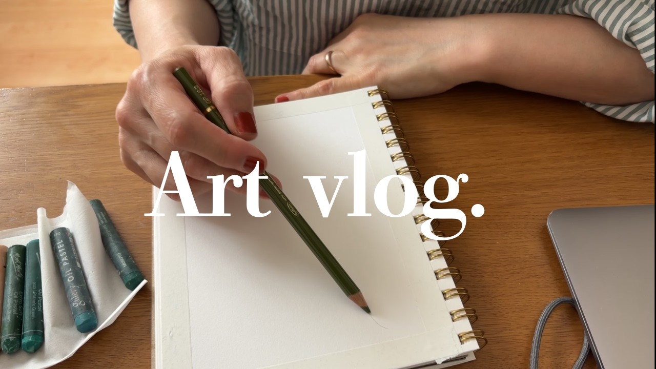 Art vlog | 絵の続き　私が絵を描きたい理由