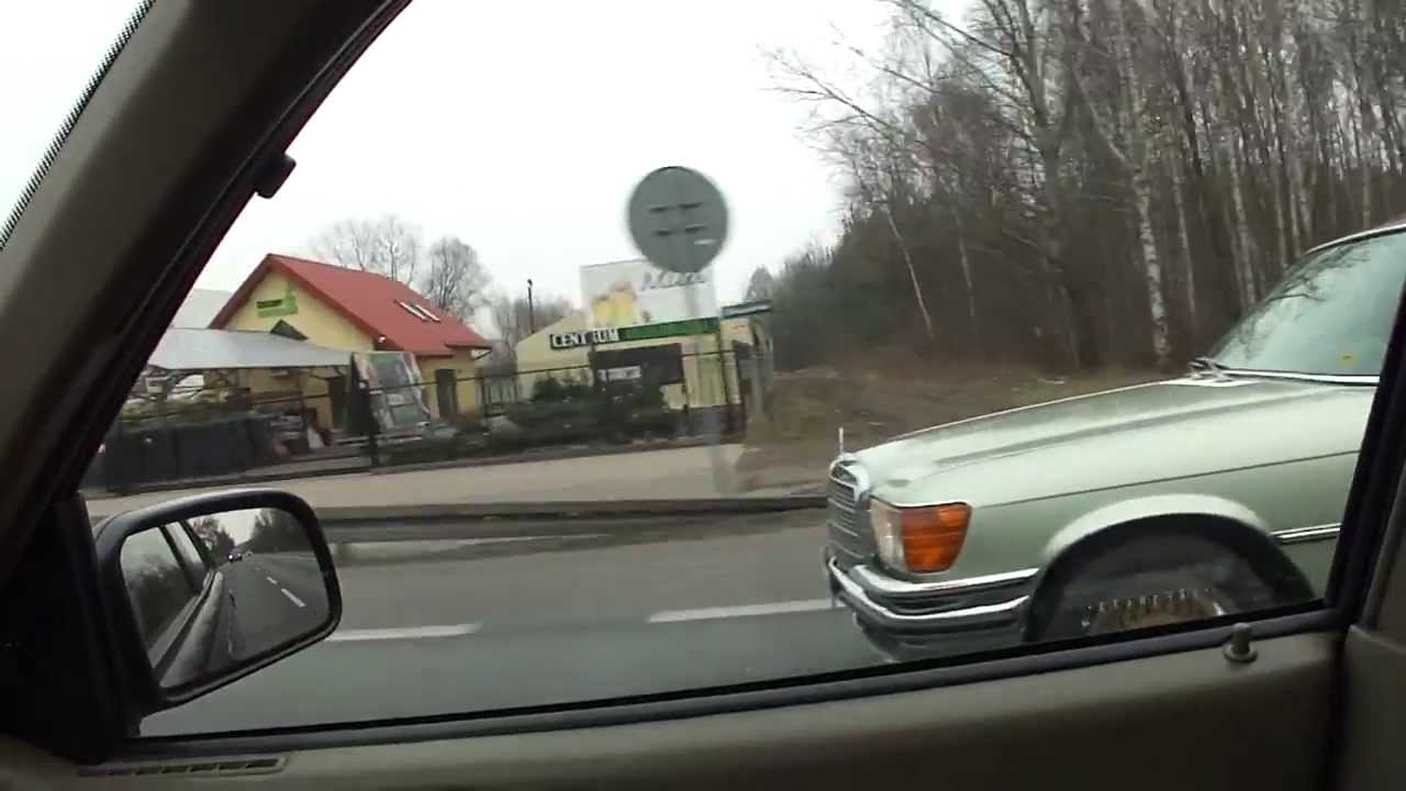 Mercedes Benz W116 350SE pierwsza jazda po restauracji. First ride after restoration.