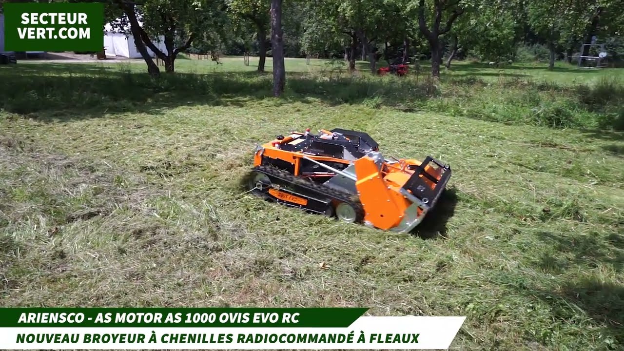 ARIENSCO : AS-MOTOR AS 1000 OVIS EVO RC, FAUCHEUSE A CHENILLES RADIO-COMMANDEE- ROMAN MÜHLECK [2/2]