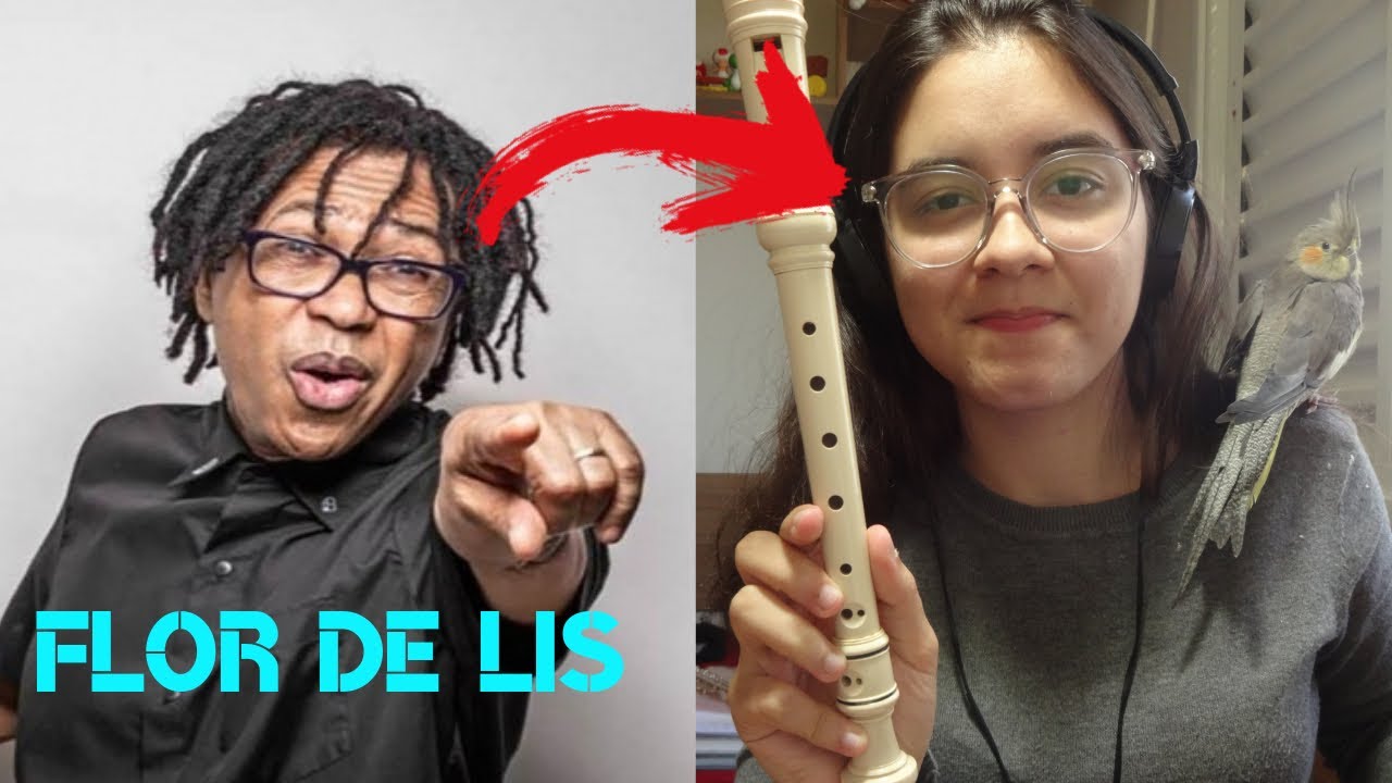 FLOR DE LIS (Djavan) - FLAUTA DOCE COM NOTAS!