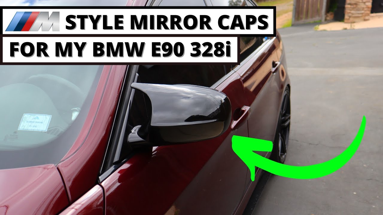 Installing M-Style Gloss Black Mirror Caps on My BMW E90 328i