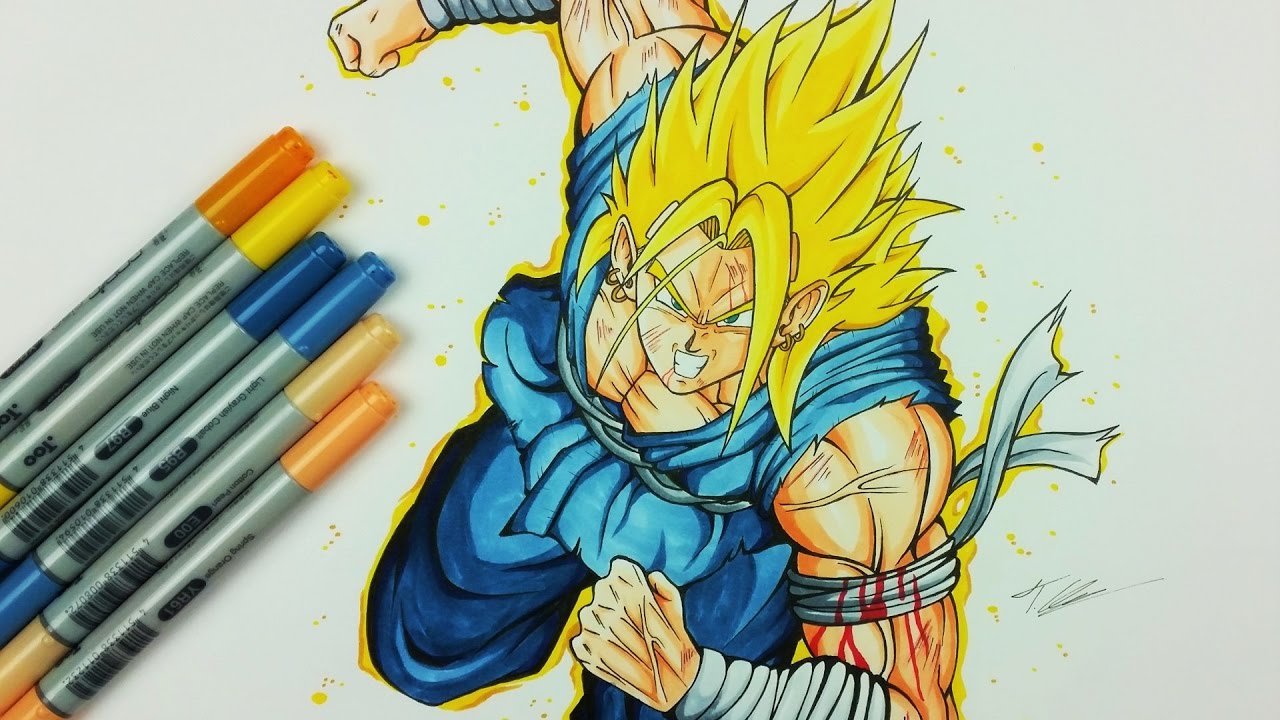 Drawing NEW created SAIYAN as SUPER SAIYAN | TolgArt
