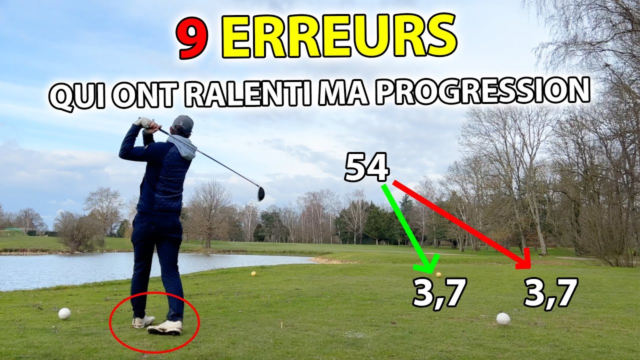 Ces erreurs qui ont ralenti ma progression au golf 😭