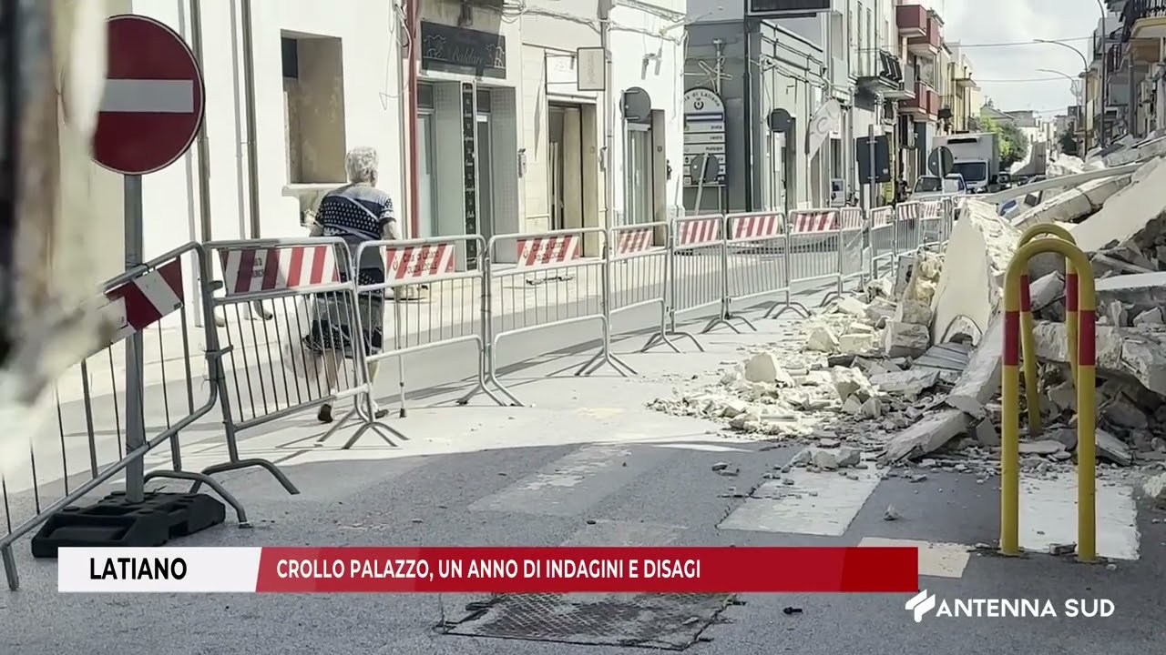 04 SETTEMBRE 2025   LATIANO   CROLLO PALAZZO, UN ANNO DI INDAGINI E DISAGI