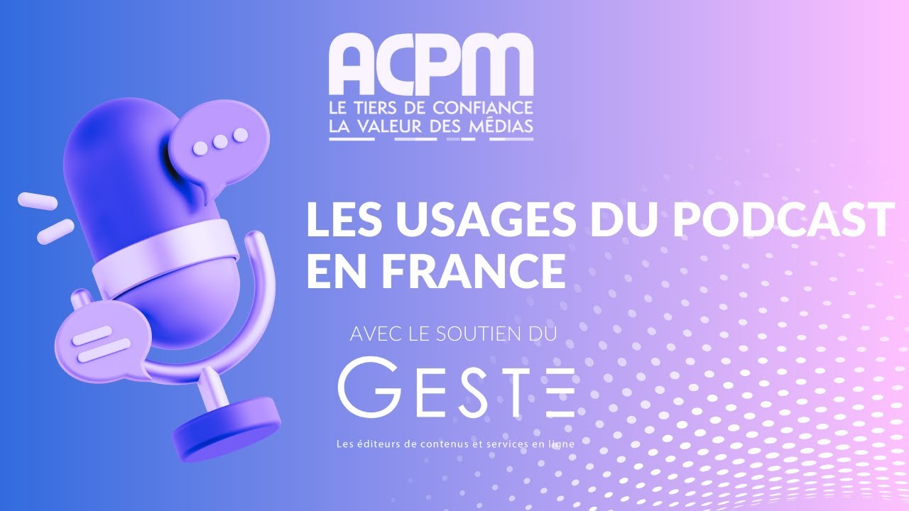 📢 Étude ACPM : Les usages du Podcast en France 🎧