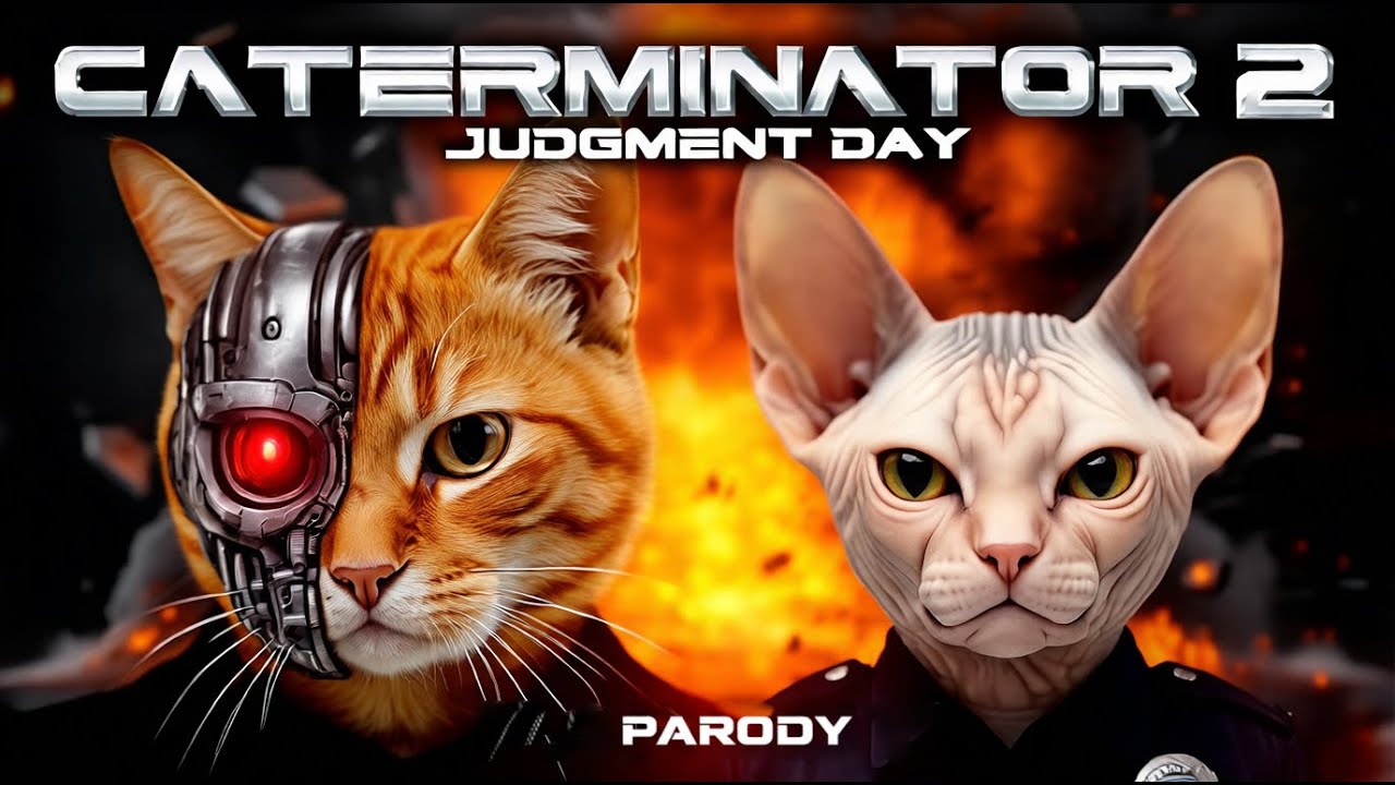😾🤖 TERMINATOR 2: Parody with CATS