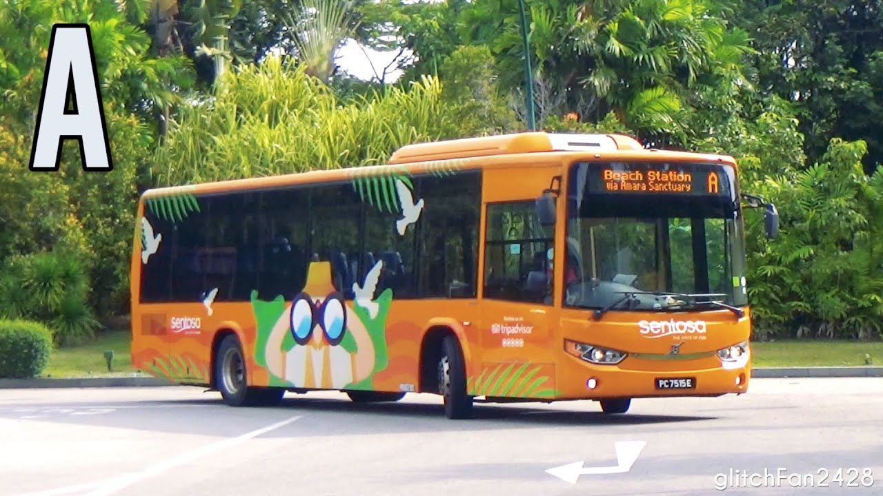 [Sentosa] PC7515E on Sentosa Bus A - Volvo B8RLE Liannex
