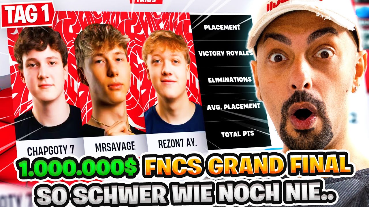 😱🤯ES GEHT UM 1.000.000$! SCHWERSTES FNCS FINALE JEMALS?! | EU TAG 1