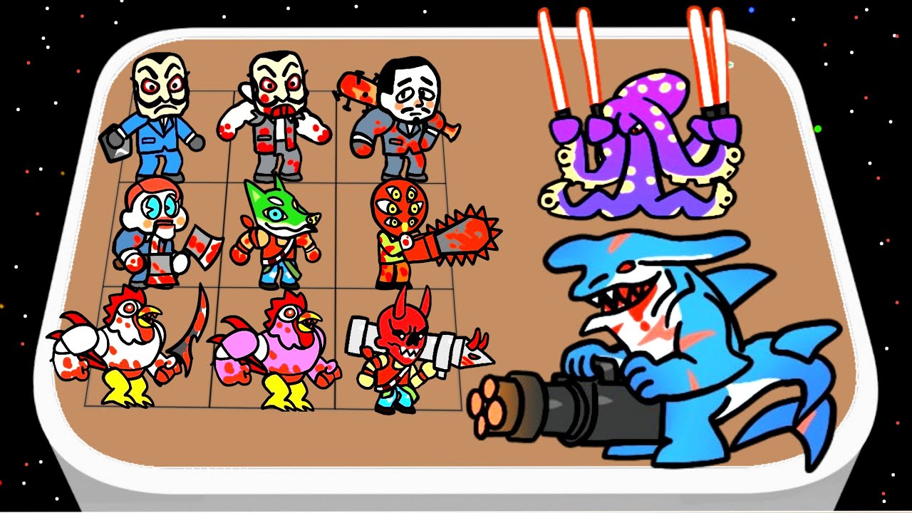 FishMan Merge Monster _ The Rise Monster Fish, Mega Murga Monster vs Gaint Fish, 3d Merge Battle