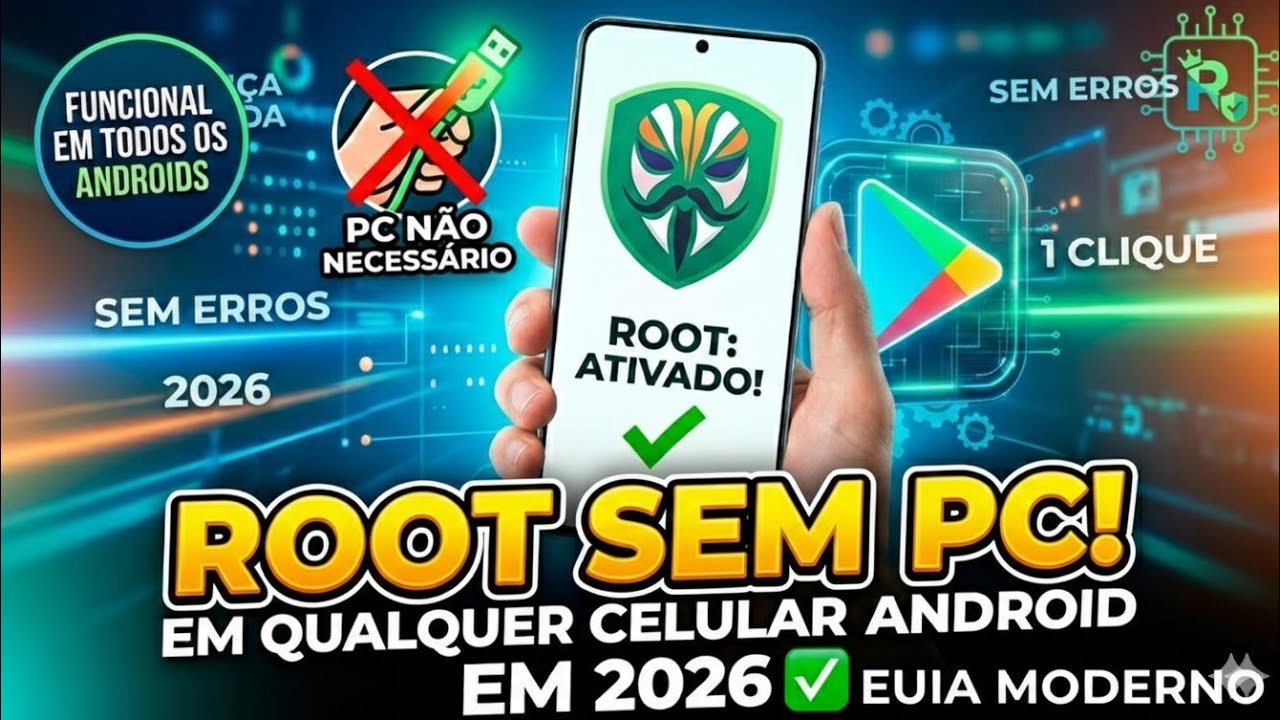 COMO FAZER ROOT SEM PC EM QUALQUER CELULAR ANDROID EM 2026
