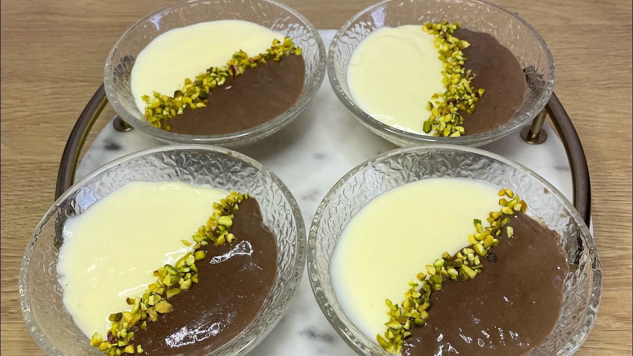 Crème dessert 2 saveurs façon danette à refaire absolument 😋