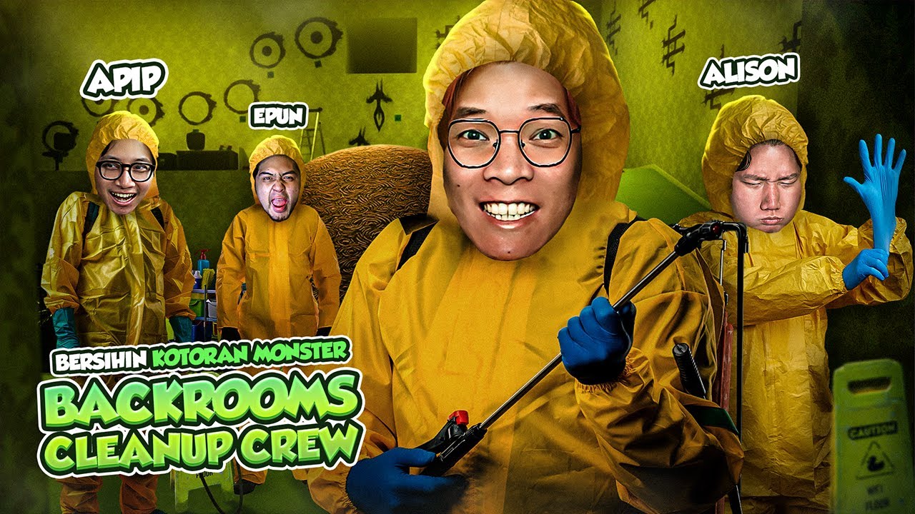 TIM KACIW JADI TUKANG BERSIHIN KOTORAN - Backrooms Cleanup Crew Indonesia Part 1