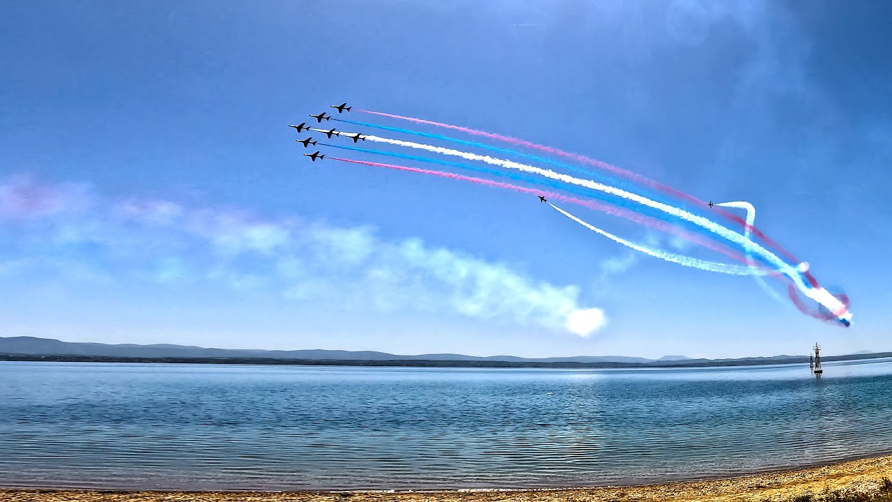 Red Arrows in Greece – A Static Camera Perspective