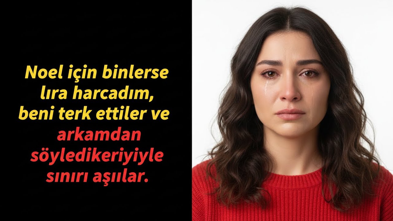 NOEL İÇİN BİNLERCE LİRA HARCADIM, BENİ TERK ETTİLER VE ARKAMDAN SÖYLEDİKLERİYLE SINIRI AŞTILAR