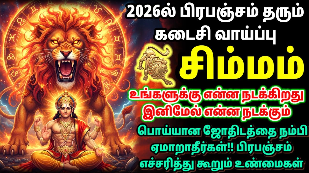 2026 சிம்ம ராசி | அதிர்ஷ்டம் எப்போது வரும் இல்லை… எப்படித் தானாக உருவாகும்? | Universe Message Leo