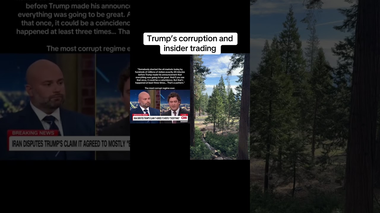 Trump&rsquo;s corruption and insider trading #duet #trump #oil #market #manipulation #gas #iran #war