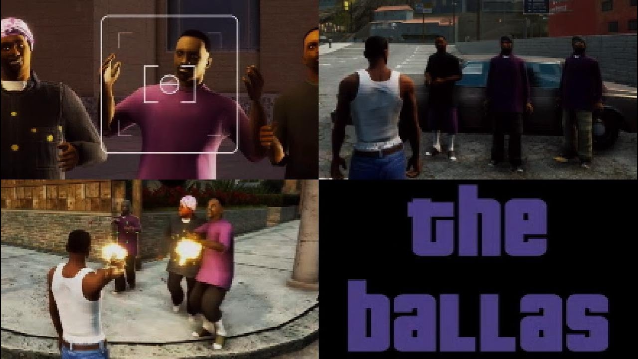 Диалоги и взаимодействие CJ с Ballas - GTA San Andreas Definitive Edition - Do You Bang?