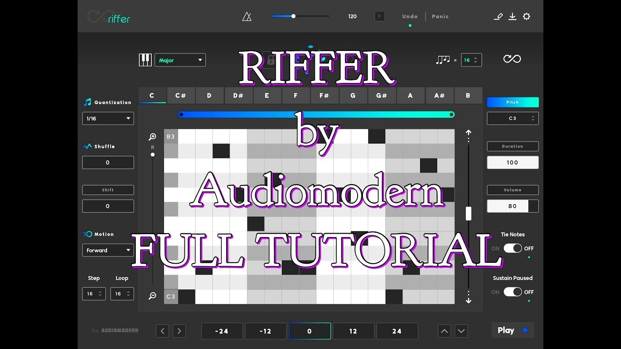 RIFFER by Audiomodern - The EPIC Guide Tutorial for the iPad Version