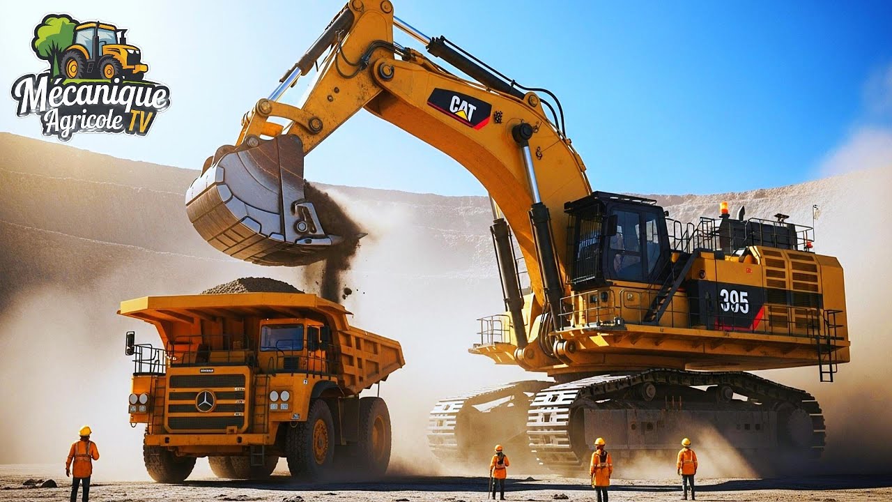 Comment une EXCAVATRICE de 95t charge 50t en 60s | TECHNOLOGIE MINI&Egrave;RE DE PR&Eacute;CISION PARFAIT