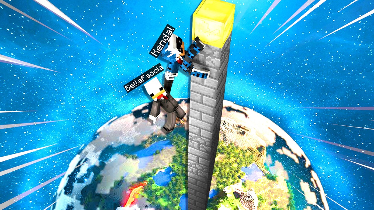 KENDAL E BELLAFACCIA SCALANO IL PARKOUR PIÙ ALTO DEL MONDO - MINECRAFT