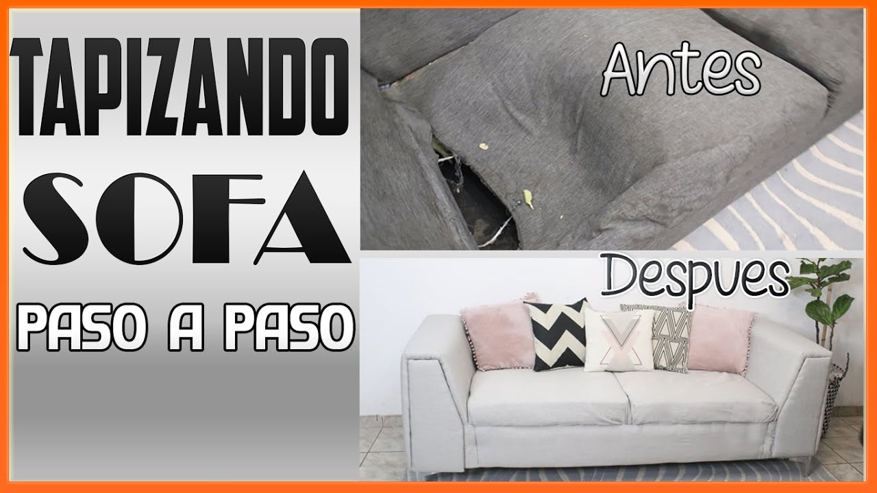 COMO TAPIZAR  SOFA PASO A PASO|🔴 DE VIEJO A NUEVO| DESDE CASA🔴JAMARELI