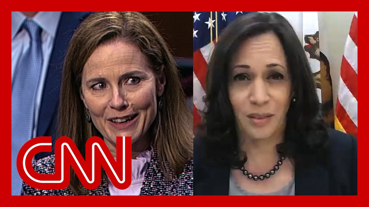 Watch what happened when Harris asked Barrett about climate crisis