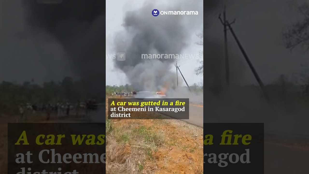 Car gutted in fire in Kasaragod, no injuries reported