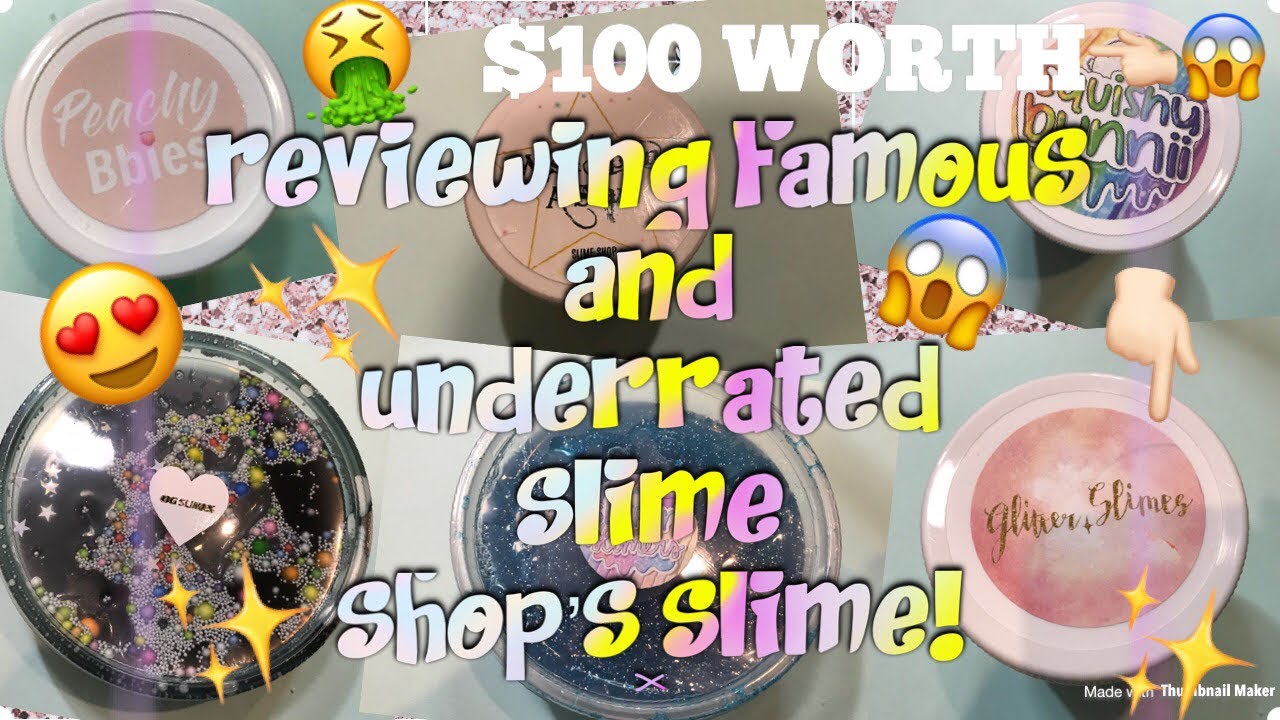 100% Honest Famous & Underrated Slime Shop's Slime Review!!!  ~slimeypandazzz