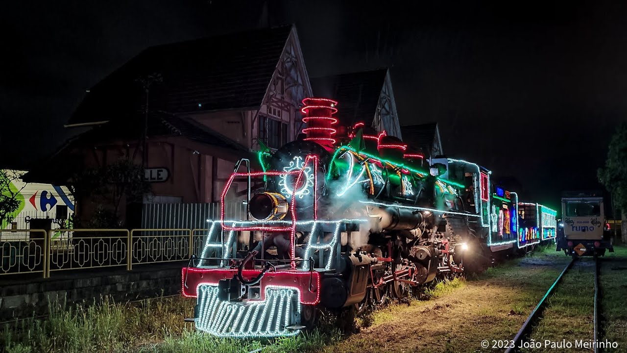 Trem de Natal Maria Fumaça C/ Seguetrens + Translado + Trem Iluminado - Jlle SC LJL - 21 e 22/12/23