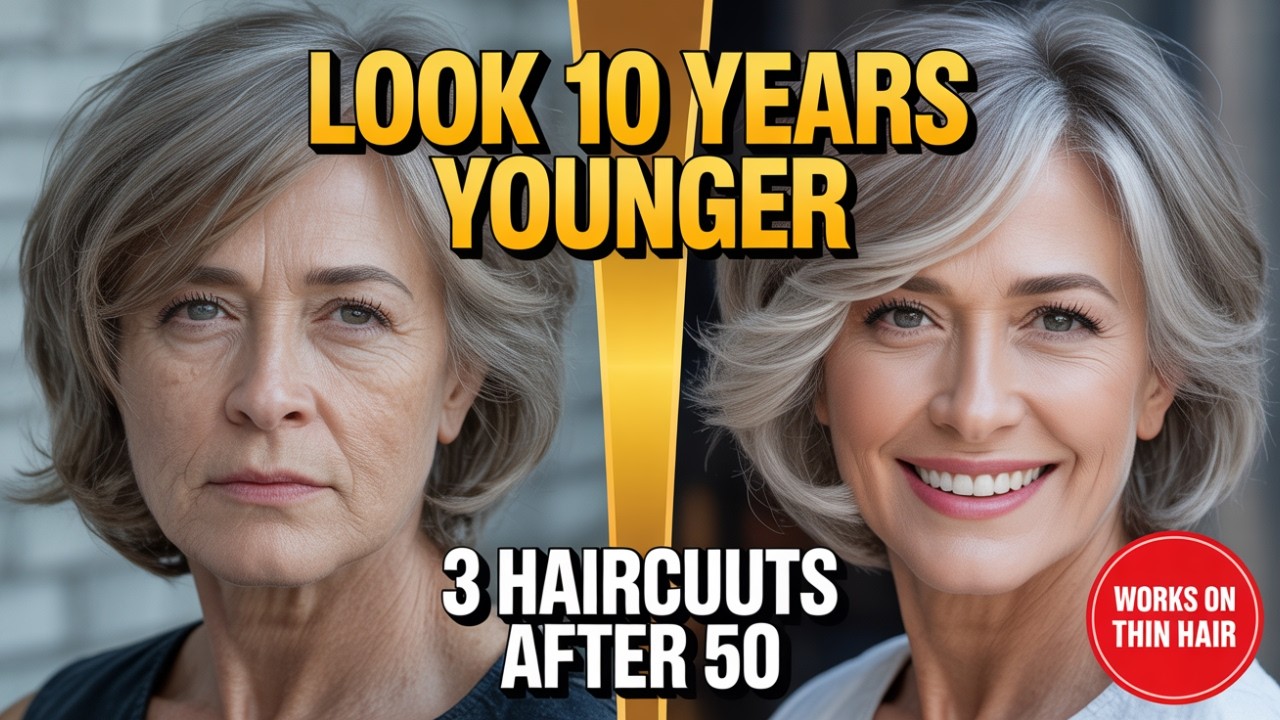 3 Haircuts that make Older Women LOOK YOUNGER after 50 | Wise advice