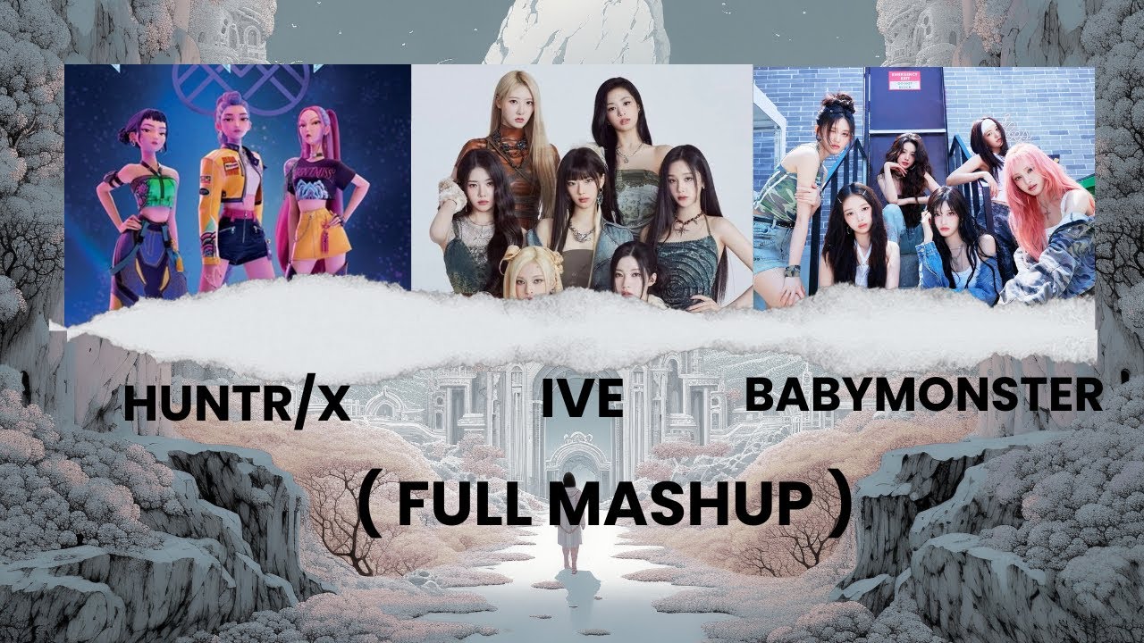 HUNTR/X -  IVE -  BABYMONSTER ( FULL MASHUP ) - GOLDEN I'AM FOREVER